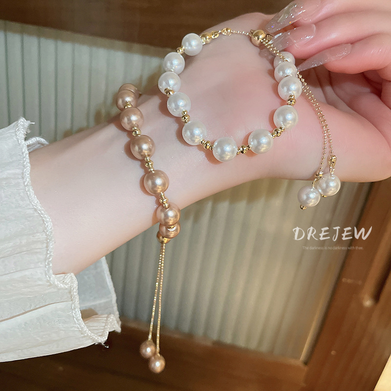 DREJEW สร้อยข้อมือเครื่องประดับป้องกันการป้องกันไข่มุก