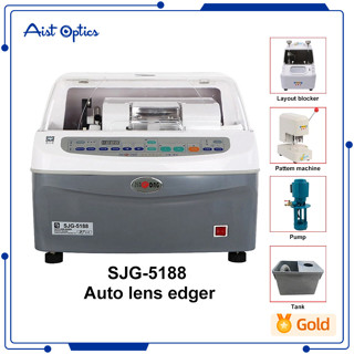 Aist SJG-5188 เครื่องเจียรขอบเลนส์อัตโนมัติ สําหรับตัดกระจก PC CR GC