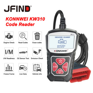 Konnwei KW310 OBD2 เครื่องสแกนเนอร์ OBD 2 PK ELM327 V1.5 สําหรับรถยนต์