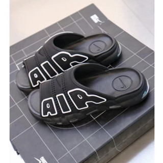 Nike Air More Uptempo Slide รองเท้าแตะ พื้นหนา กันลื่น ทนต่อการสึกหรอ สําหรับผู้ชาย และผู้หญิง