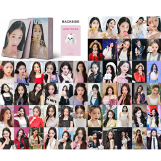 โปสการ์ดโฮโลแกรมเลเซอร์ ลาย WONYOUNG IVE Photocards Solo 50-55 ชิ้น ต่อกล่อง