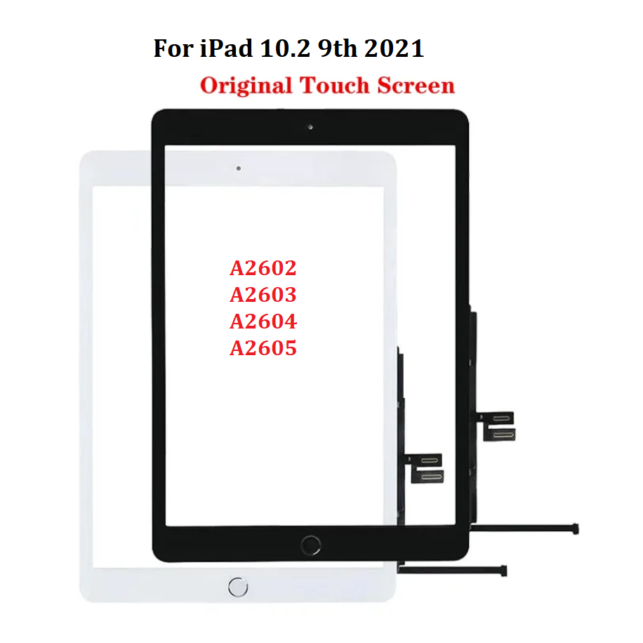 หน้าจอสัมผัสสําหรับ iPad 10.2 9th 2021 A2602 A2603 A2604 A2605 แผงกระจก