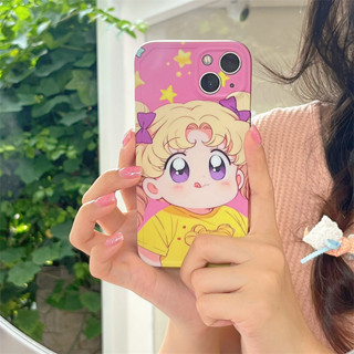 เคสโทรศัพท์มือถือ แบบนิ่ม ลายการ์ตูนเซเลอร์มูน สําหรับ iPhone11 12Pro 13 13Pro 14Promax