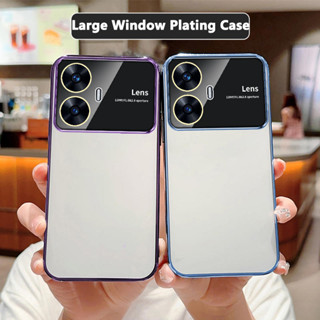 เคสโทรศัพท์มือถือ ซิลิโคนนิ่ม ใส กันกระแทก ขนาดใหญ่ หรูหรา สําหรับ Realme C55 C53 C51 C35 C33 C31 C30S C21Y C25Y C20 4G 5G