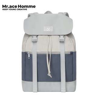 Mr. ace Homme ashy blue series Bag กระเป๋าเป้สะพายหลัง กระเป๋านักเรียน จุของได้เยอะ น้ําหนักเบา สําหรับผู้ชาย และผู้หญิง