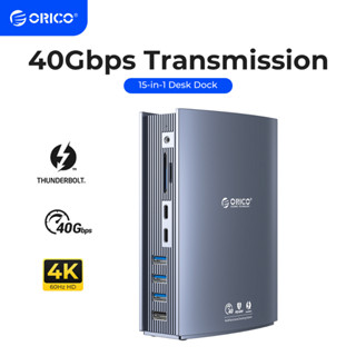 Orico ฮับ Type c Thunderbolt 3 15 In 1 USB พร้อมหูฟัง ไมโครโฟน (TB3-S3)