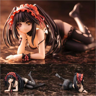 Date A Live Tokisaki Kurumi Doll 18 Forbidden Dolls Date A Live สาวเซ็กซี่อะนิเมะตุ๊กตาโมเดลเครื่องประดับท่าทางสองมิติสาวสวย Wan Yuri Judgement Tokisaki Kurumi