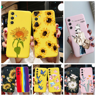 เคสโทรศัพท์มือถือ ซิลิโคนนุ่ม ลายดอกทานตะวัน สีแคนดี้ สําหรับ Samsung Galaxy M34 5G SM-M346B 2023