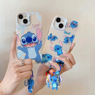 เคสโทรศัพท์มือถือ ลายการ์ตูน Stitch สไตล์เกาหลี ญี่ปุ่น สําหรับ iPhone14 13 12 11 Pro MAX