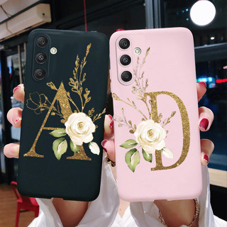 เคสโทรศัพท์มือถือ ซิลิโคนนิ่ม ผิวด้าน ลายตัวอักษรน่ารัก สําหรับ Samsung Galaxy M34 5G 2023 M34 M 34 SM-M346B