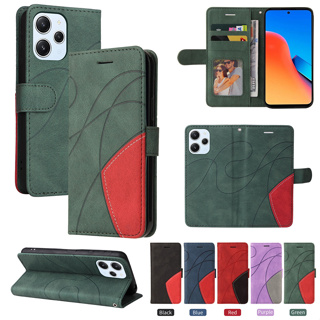 เคสโทรศัพท์มือถือหนัง ฝาพับ พร้อมช่องใส่บัตร สําหรับ Xiaomi 13 Ultra POCO F5 Pro 5G Redmi 12 Note 12 Pro 4G 12S