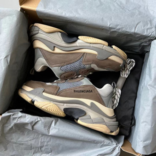 Blcg Classic TriPle S รองเท้าผ้าใบลําลอง เสริมเบาะ สไตล์เรโทร