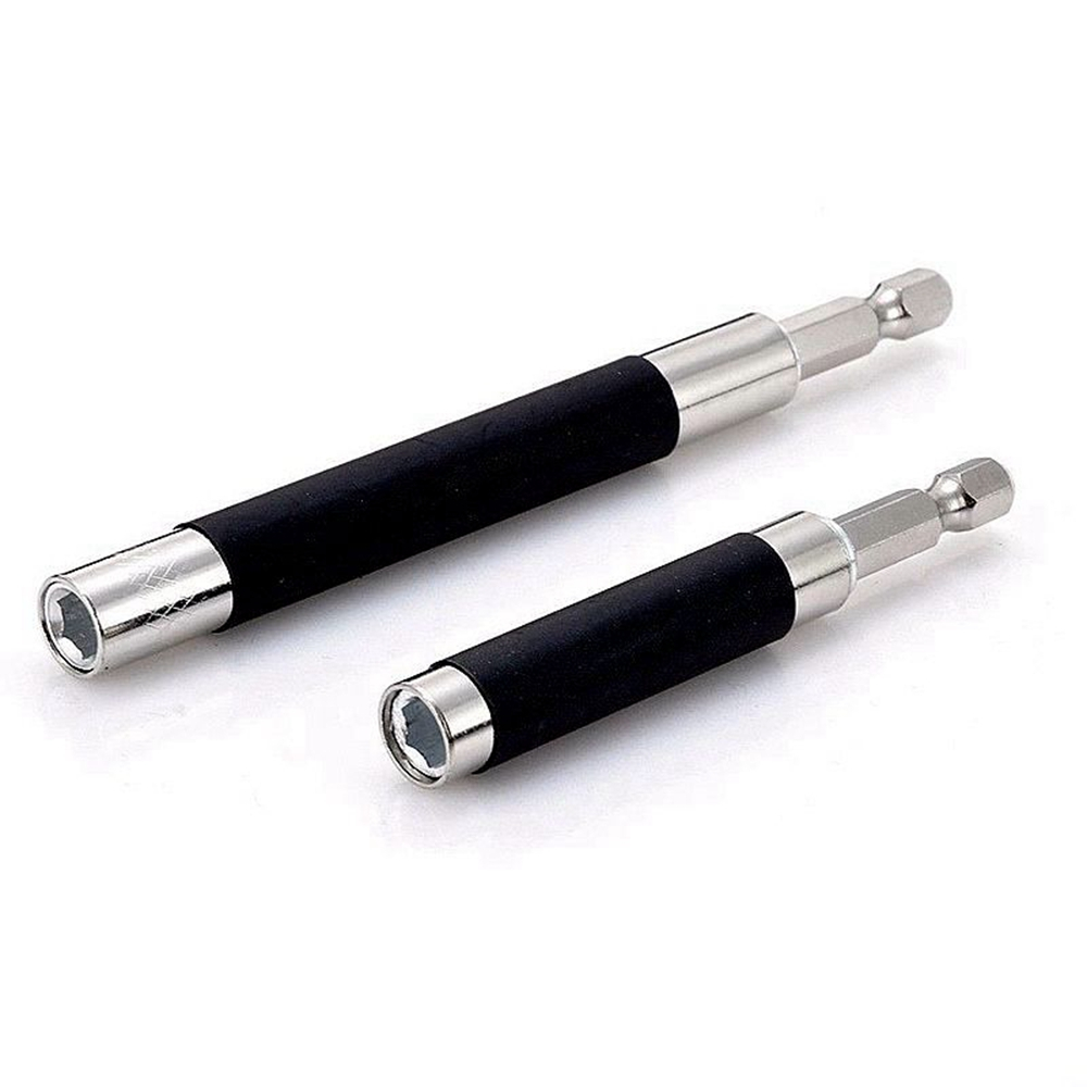 2 ชิ้น 1/4 "6.35 มม.Hex Shank Bit Holder Quick Release ไขควงผู้ถือบิต 80 + 120 ซม.
