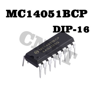 5 ชิ้น/ล็อ MC14051 MC14051BCP DIP-16 ตต้นฉบับใหม่ เครื่องเลือกข้อมูล IC 14051BCP