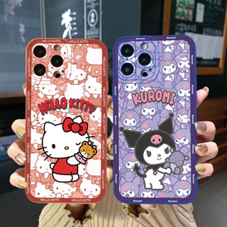 เคสโทรศัพท์มือถือ ขอบสี่เหลี่ยม ลายคิตตี้คุโรมิ สําหรับ POCO X4 Pro M4 M3 Pro 5G X3 NFC GT F3 C55