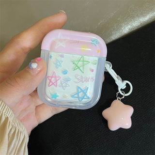 เคสหูฟังบลูทูธไร้สาย ลายดาว สําหรับ Apple Air Pods รุ่น 1 2 3 Pro