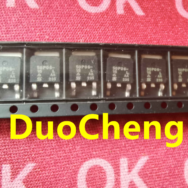 ((10 ชิ้น) 50P06-15L Field Effect Tube SUD50P06-15L 50P06 50P06-60V/50A P Channel TO-252