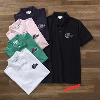 เสื้อคอปกปัก POLO เสื้อโปโลแขนสั้น Lacoste เสื้อโปโล ผู้ชาย