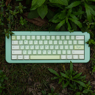 Ginkgo ปุ่มกดคีย์บอร์ด PBT ลายเชอร์รี่ สีย้อม พร้อมสวิตช์ Cherry Gateron MX