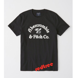 เสื้อยืดแขนสั้น ปักลาย Abercrombie &amp; Fitch สําหรับผู้ชาย