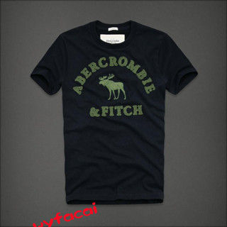 Abercrombie &amp; Fitch เสื้อยืดผู้ชาย เสื้อยืด