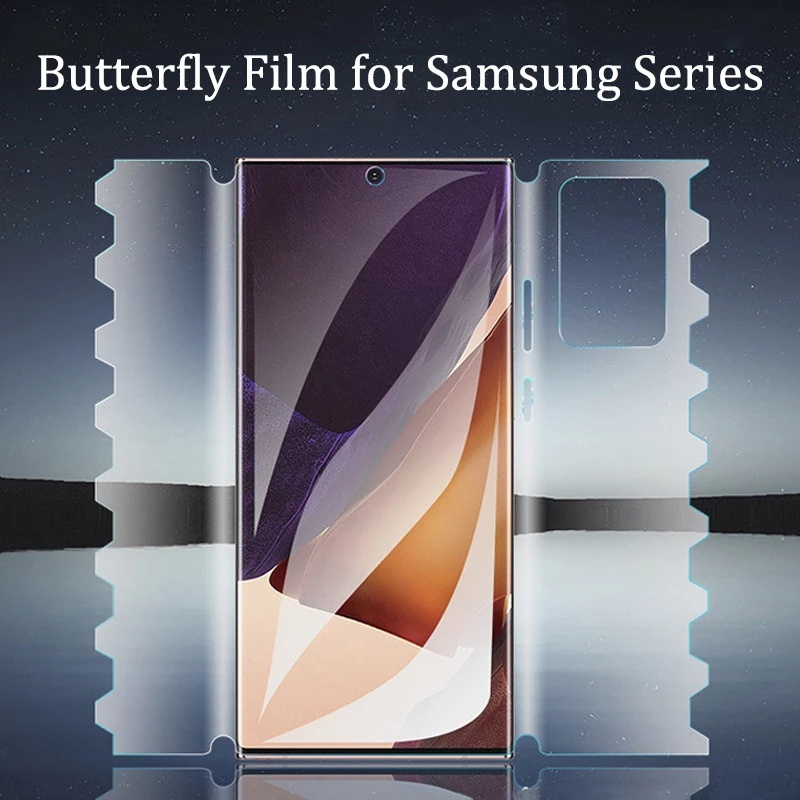 ฟิล์มไฮโดรเจลนิ่ม กันรอยหน้าจอ หน้า หลัง สําหรับ Samsung Galaxy S24 S20 Ultra S20FE S21 S22 S23 S24ultra Galaxy Note 20 S20 Plus ​S23 Plus รวมทุกอย่าง