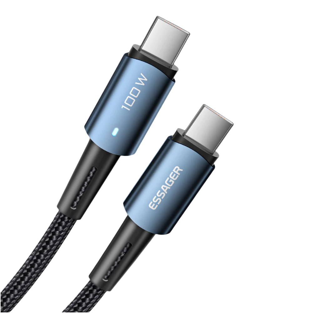 Essager Type-C สายชาร์จเร็ว PD100W 60W สําหรับโทรศัพท์ Xiaomi Samsung Android สายชาร์จเร็ว thumbnail 8