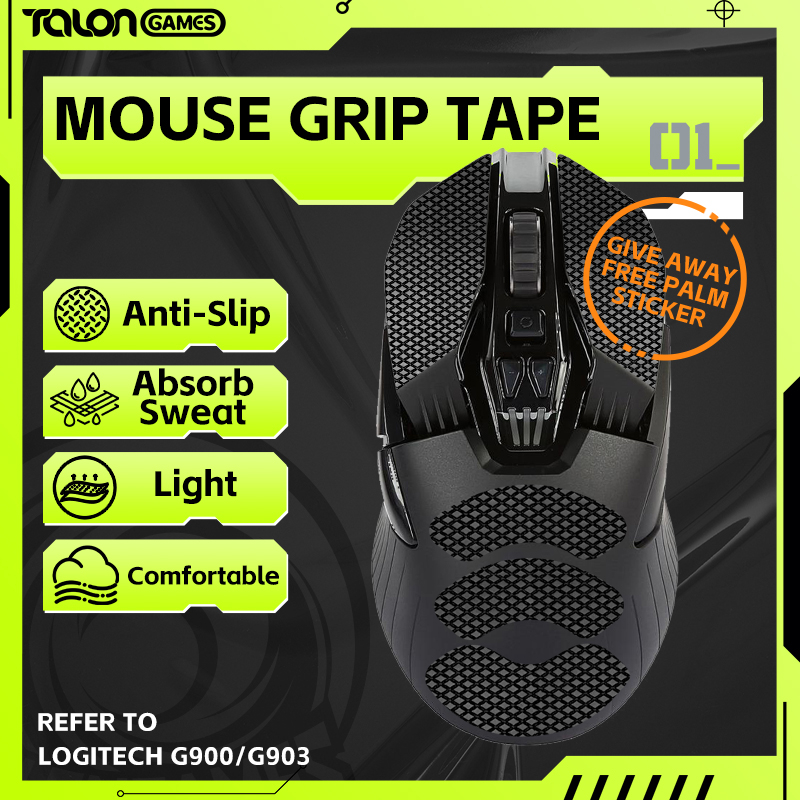 TALONGAMES เทปจับเมาส์สําหรับ Razer Deathadder V2 Pro เมาส์,การดูดซับเหงื่อปาล์มป้องกันการลื่น