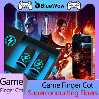 [ส่งฟรี] Bluewow 【แฟลชสีฟ้าอ่อน】ถุงมือเล่นเกม ป้องกันเหงื่อ PUBG COD 2 ชิ้น