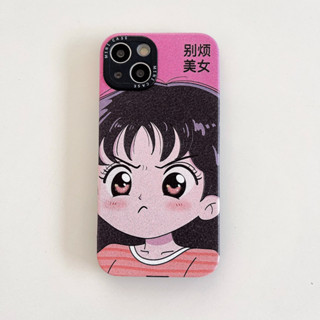 เคสโทรศัพท์มือถือหนัง กันกระแทก ลายการ์ตูนเด็กผู้หญิงน่ารัก สําหรับ iPhone 14Promax 14Pro 14 13Promax 13Pro 13 12 11