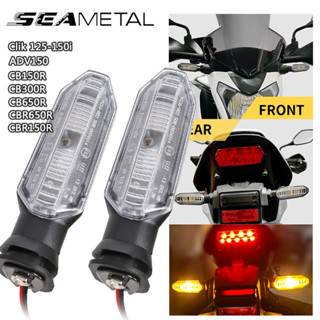 Seametal ไฟเลี้ยว LED สําหรับรถจักรยานยนต์ 2 ชิ้น