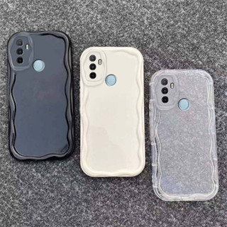 เคสโทรศัพท์มือถือแบบนิ่ม TPU ใส กันกระแทก กันรอยกล้อง ลายคลื่น สําหรับ Realme 5 5i 5s 6 Pro 7 8 8i C17