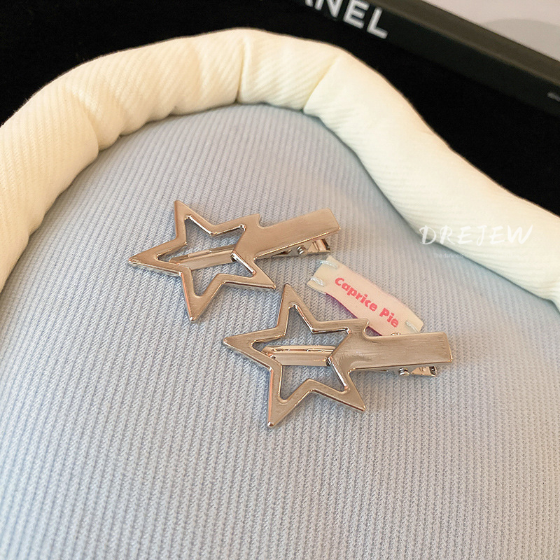 DREJEW กิ๊บติดผม รูปดาว สไตล์เกาหลี เรียบง่าย อารมณ์หวานแหวว y2k สําหรับผู้หญิง - รูปที่ 6