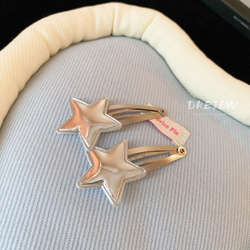 DREJEW กิ๊บติดผม รูปดาว สไตล์เกาหลี เรียบง่าย อารมณ์หวานแหวว y2k สําหรับผู้หญิง - รูปที่ 2