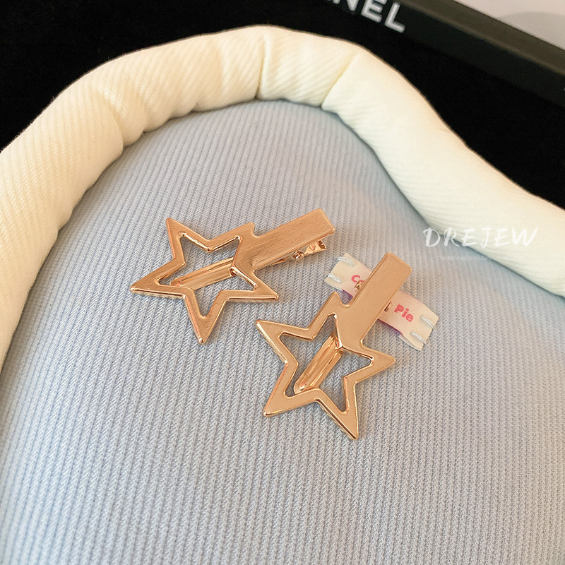 DREJEW กิ๊บติดผม รูปดาว สไตล์เกาหลี เรียบง่าย อารมณ์หวานแหวว y2k สําหรับผู้หญิง - รูปที่ 3