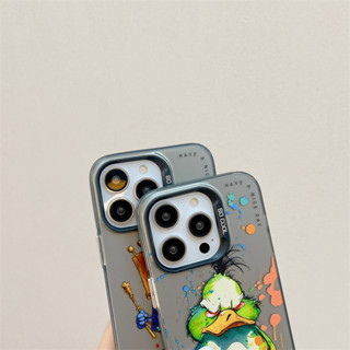 เคสโทรศัพท์มือถือ TPU ลายภาพวาดสีน้ํามัน รูปสัตว์ สําหรับ iPhone 14 Pro Max 13 Pro Max 12 Pro