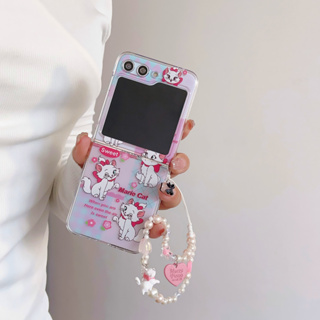 เคสโทรศัพท์มือถือแบบแข็ง ใส บางมาก พร้อมสายคล้องมือ สําหรับ Samsung Galaxy Z FLIP 5 4 3 FLIP3 FLIP4 flip5