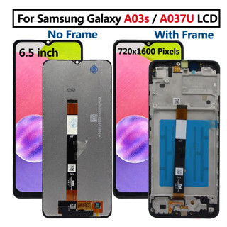 จอแสดงผลดิจิทัล LCD A037U พร้อมกรอบหน้าจอสัมผัส สําหรับ Samsung Galaxy A03s A037U