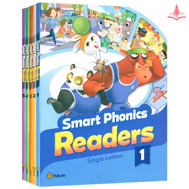 หนังสือเรียนภาษาอังกฤษสำหรับเด็กหนังสือเรียนสะกดคำธรรมชาติสำหรับเด็ก + หนังสือฝึกหัด—Primary School Student Children's English Natural Phonetic Textbook Workbooks Exercise Book“Smart Phonics Readers Level 1/2/3/4/5 ”