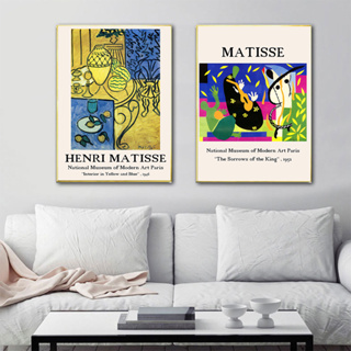 โปสเตอร์ภาพวาดผ้าใบ พิมพ์ลายศิลปะสแกนดิเนเวียน Henri Matisse สําหรับตกแต่งผนังบ้าน ห้องนั่งเล่น