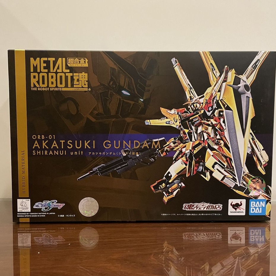 Bandai Metal Robot Spirits AKATSUKI GUNDAM(SHIRANUI UNIT) โมเดลสมบูรณ์