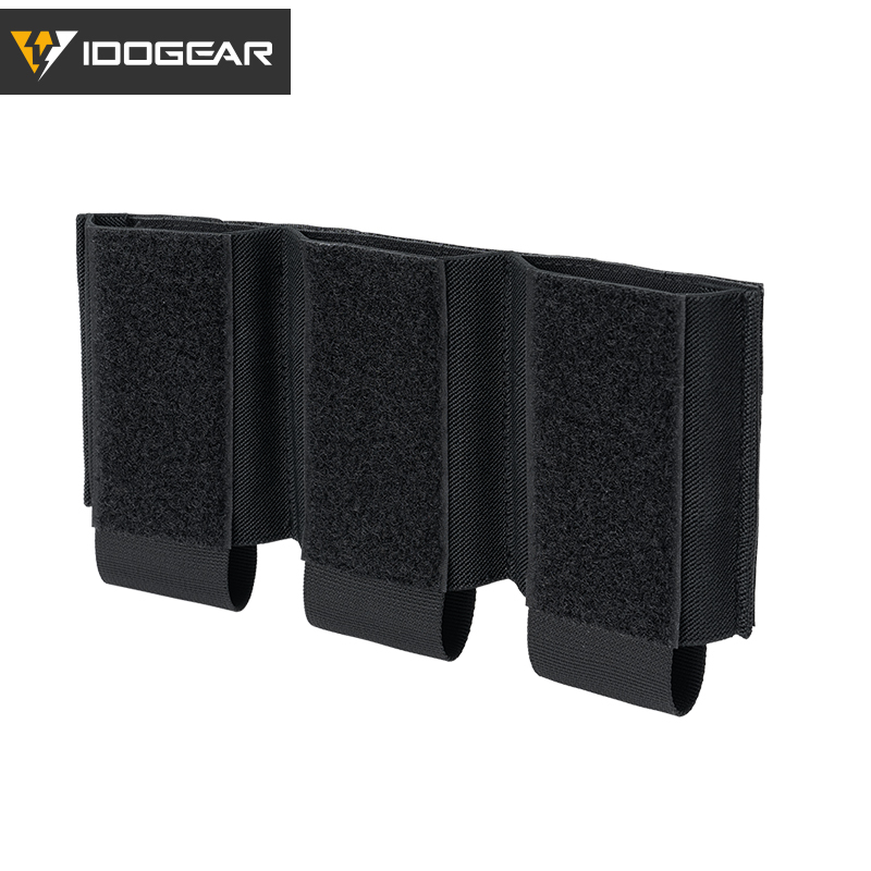 Idogear กระเป๋ายุทธวิธี 5.56 กระเป๋ามากาซีนแบบสามช่อง เวลโคร์ DOPE สไตล์ Ferro แทรกกระเป๋าแทรก 3598