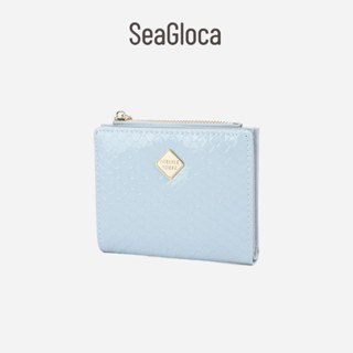 Seagloca ใหม่ กระเป๋าสตางค์แฟชั่น สีพื้น เรียบง่าย สําหรับสตรี No.1550