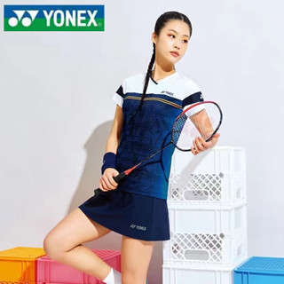 Yonex เสื้อกีฬาแบดมินตัน แขนสั้น แบบแห้งเร็ว ดูดซับเหงื่อ สําหรับผู้ชาย และผู้หญิง