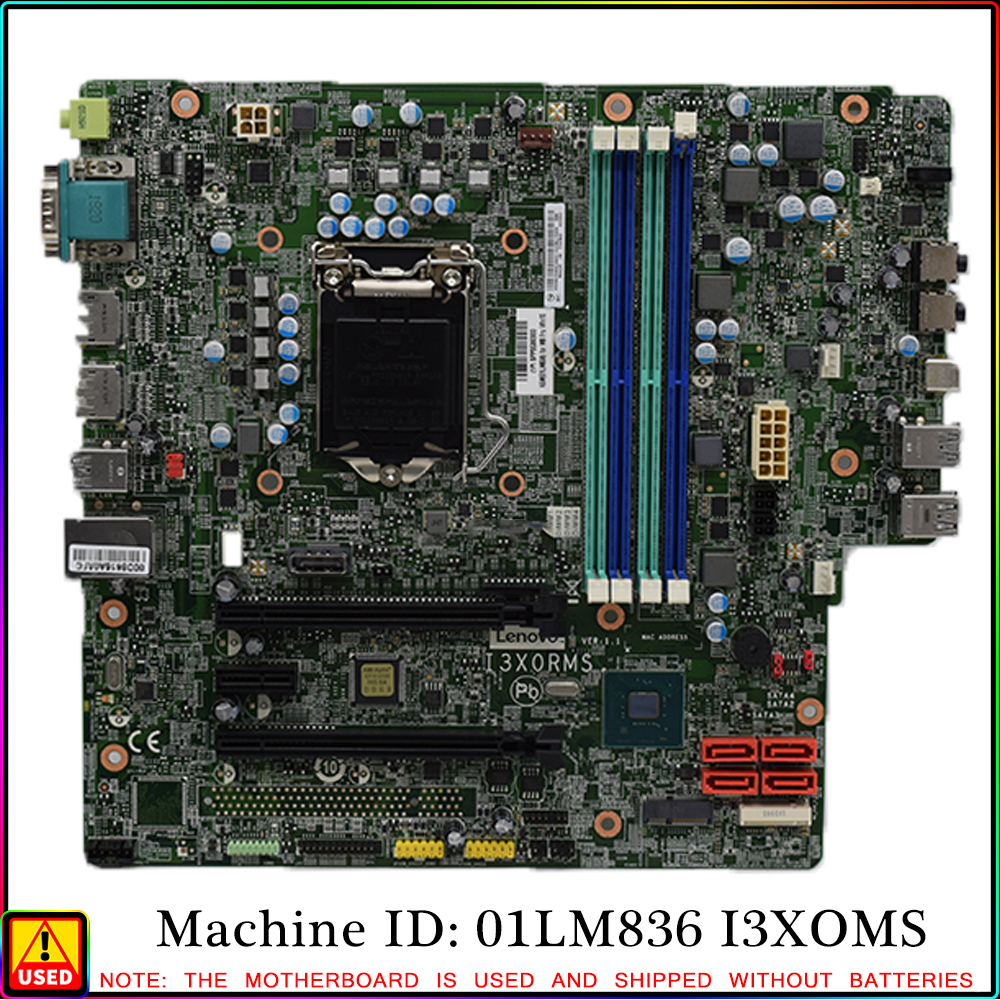 ทดสอบการทํางาน 100% 01LM836 สําหรับ LENOVO ThinkCentre M720S M720T I3X0MS MOTHERBOARD 01LM342