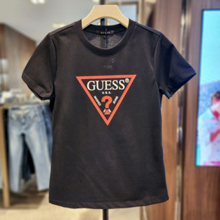 Guess ใหม่ เสื้อยืดแขนสั้น ลําลอง สไตล์สปอร์ต สําหรับผู้หญิง