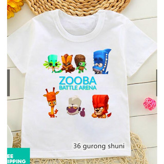 มาใหม่ เสื้อยืดลําลอง แขนสั้น พิมพ์ลาย ZOOBA King Game แฟชั่นฤดูร้อน สําหรับเด็กผู้ชาย ผู้หญิง