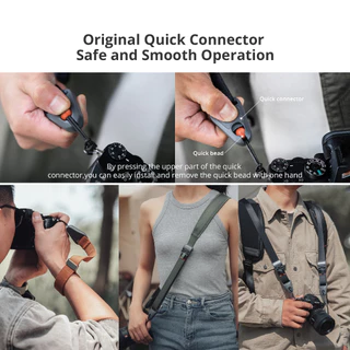 【ร้านค้าอย่างเป็นทางการ】PGYTECH สายคาดไหล่กล้อง - สำหรับกล้อง Sony Canon Fuji Nikon มีแผงปล่องออกด่วน ปรับได้ตามต้องการ สายคาดแขนข้างแข็งแรง ยืดหยุ่นสูง