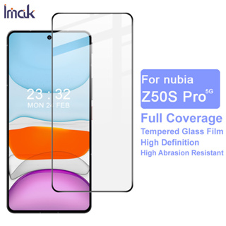 Imak Nubia Z50S Pro 5G ฟิล์มกันรอยหน้าจอ แบบเต็มจอ คุณภาพสูง กาวเต็มจอ ฟิล์มกระจกนิรภัยกันรอยหน้าจอ