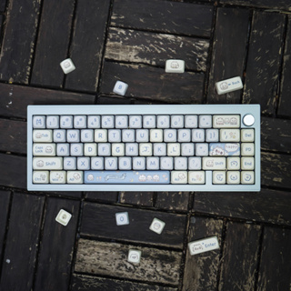 Gmk ปุ่มกดคีย์บอร์ด PBT ลายแมวน่ารัก 145 คีย์ สําหรับคีย์บอร์ด Mechanical 64 67 84